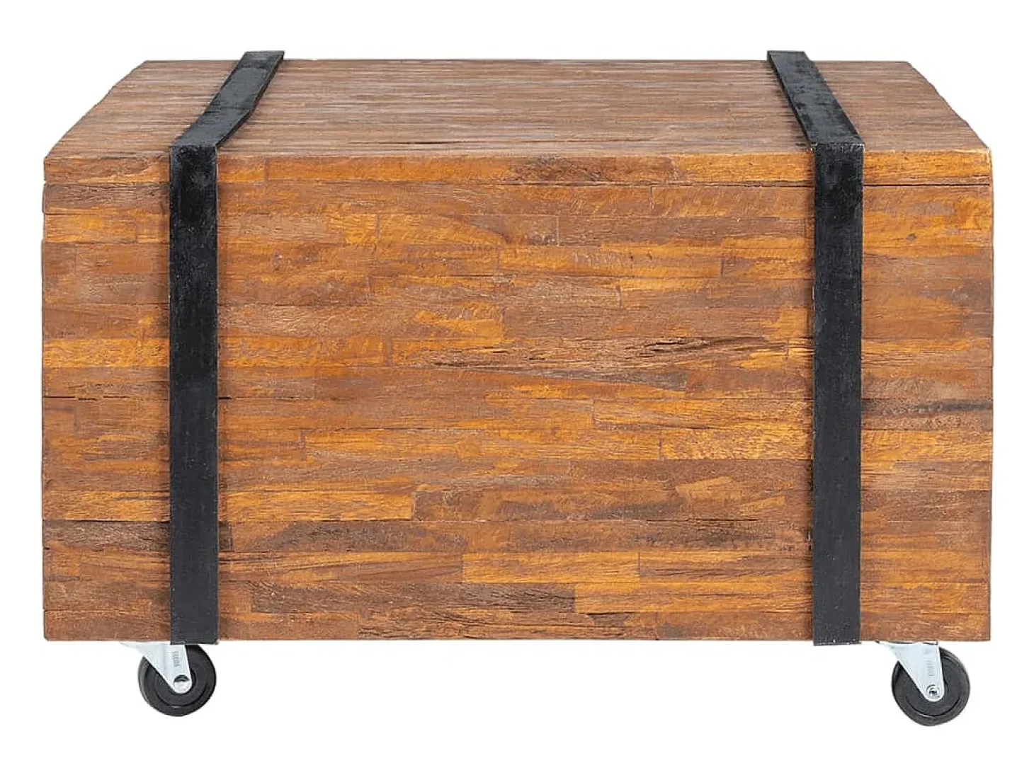 Mesa lateral em teca 60x60x38 cm