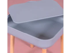 Mesa lateral estilo escandinavo - Pop - Cinza