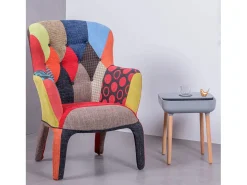 Mesa lateral estilo escandinavo - Pop - Cinza