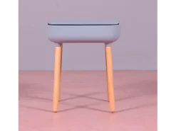 Mesa lateral estilo escandinavo - Pop - Cinza