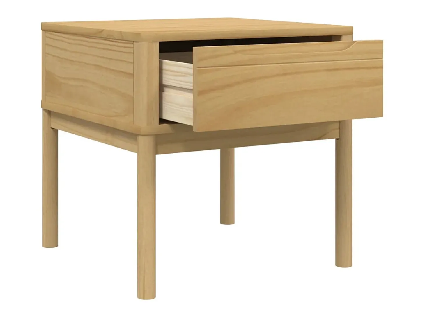 Mesa para candeeiro FLORO 55x55x54 cm pinho maciço castanho mel