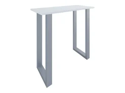 Mesa VCM Bar | Tresen | Mesa em pé | Mesa alta | Mesa Bartresen - Xona 110x50 cm (Prata / Branco)