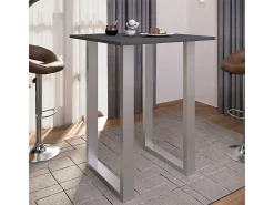 Mesa VCM Bar | Tresen | Mesa em pé | Mesa alta | Mesa Bartresen - Xona 80x80 cm (Prata / Antracite)