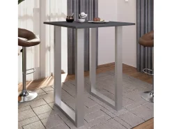 Mesa VCM Bar | Tresen | Mesa em pé | Mesa alta | Mesa Bartresen - Xona 80x80 cm (Prata / Antracite)