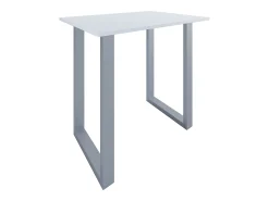 Mesa VCM Bar | Tresen | Mesa em pé | Mesa alta | Mesa Bartresen - Xona 110x80 cm (Prata / Branco)