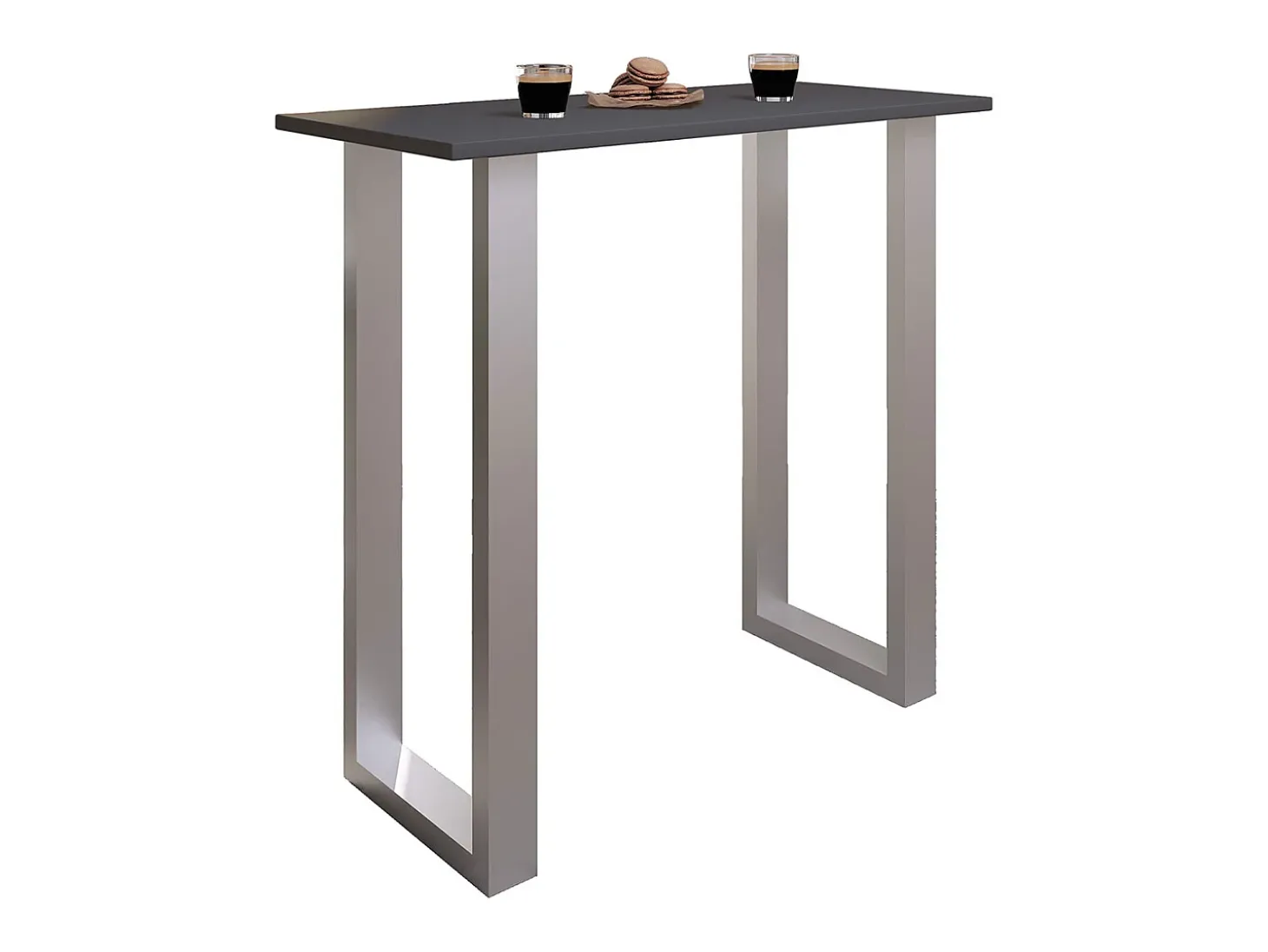 Mesa VCM Bar | Tresen | Mesa em pé | Mesa alta | Mesa Bartresen - Xona 110x50 cm (Prata / Antracite)