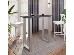 Mesa VCM Bar | Tresen | Mesa em pé | Mesa alta | Mesa Bartresen - Xona 110x50 cm (Prata / Antracite)