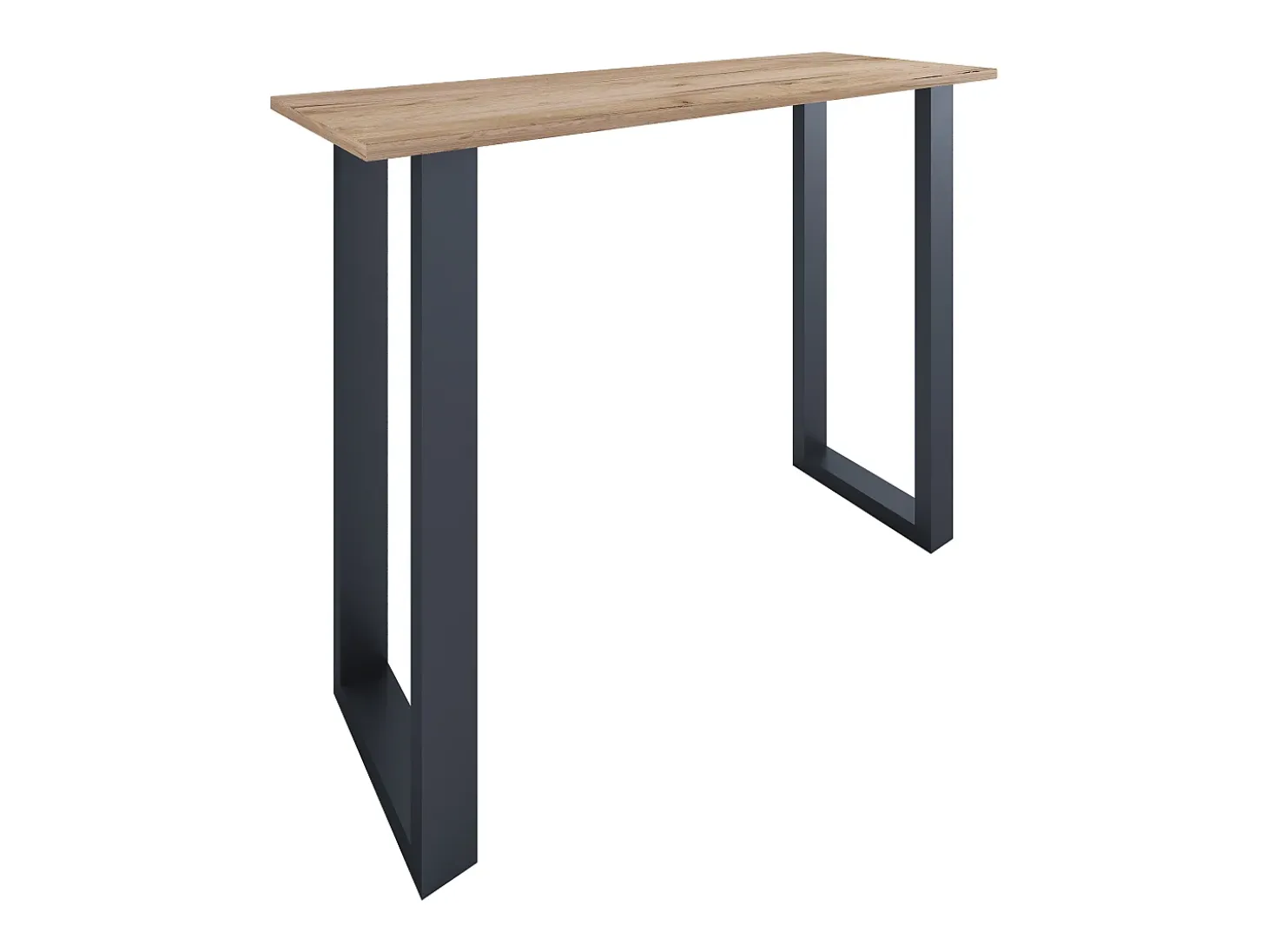 Mesa VCM Bar | Tresen | Mesa em pé | Mesa alta | Mesa Barba Bar - Xona 140x50 cm (Preto / Carvalho Mel)