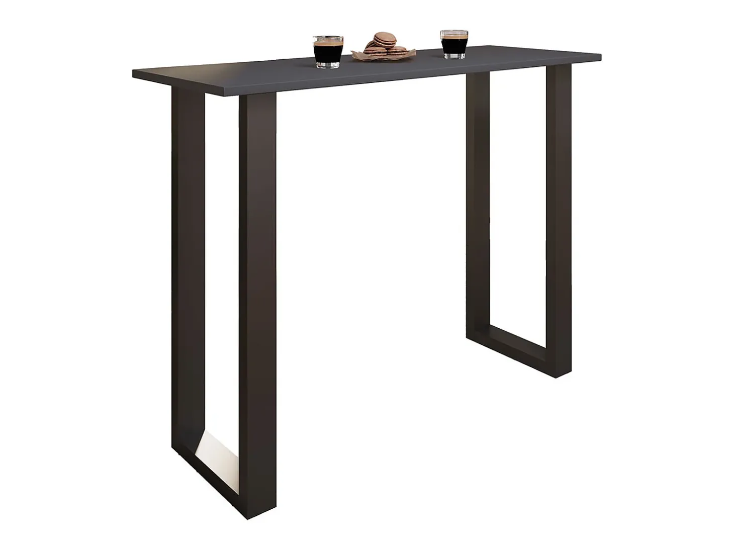 Mesa VCM Bar | Tresen | Mesa em pé | Mesa alta | Mesa Bartresen - Xona 140x50 cm (Preto / Antracite)