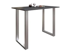 Mesa VCM Bar | Tresen | Mesa em pé | Mesa alta | Mesa Bartresen - Xona 140x80 cm (Prata / Antracite)