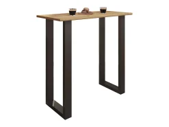 Mesa VCM Bar | Tresen | Mesa em pé | Mesa alta | Mesa Barba Bar - Xona 110x50 cm (Preto / Carvalho Mel)