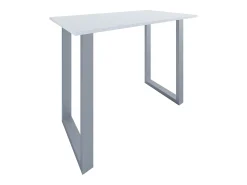 Mesa VCM Bar | Tresen | Mesa em pé | Mesa alta | Mesa Bartresen - Xona 140x80 cm (Prata / Branco)
