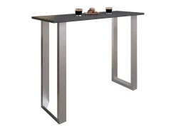 Mesa VCM Bar | Tresen | Mesa em pé | Mesa alta | Mesa Bartresen - Xona 140x50 cm (Prata / Antracite)