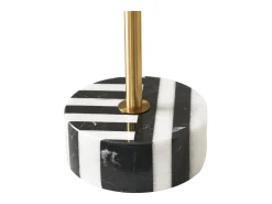 Mesa 35x53x35 cm Preto branco dourado modig m29