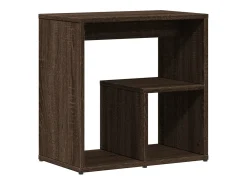 Mesas apoio 2pcs 50x30x50cm derivados madeira carvalho castanho