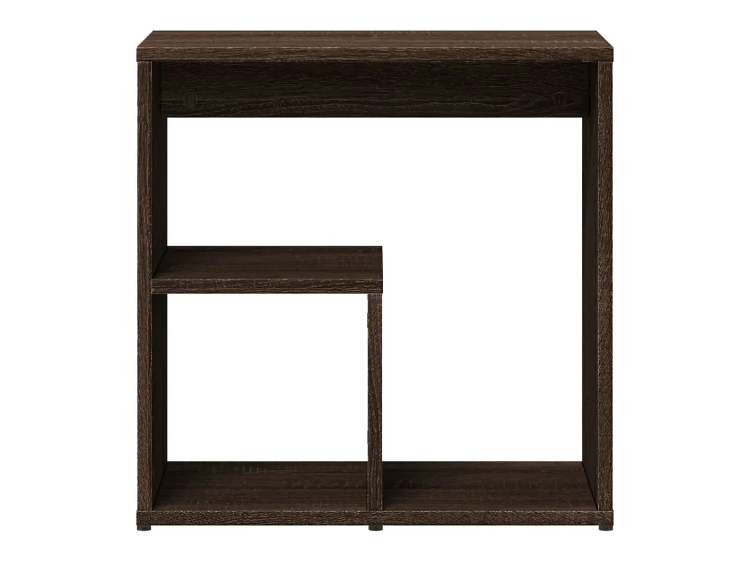 Mesas apoio 2pcs 50x30x50cm derivados madeira carvalho castanho