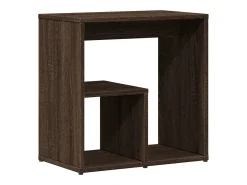 Mesas apoio 2pcs 50x30x50cm derivados madeira carvalho castanho