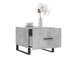 Mesas centro 2 pcs 50x50x40 cm madeira processada cinza cimento PT620151