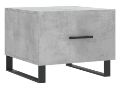 Mesas centro 2 pcs 50x50x40 cm madeira processada cinza cimento PT620151