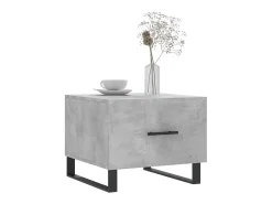 Mesas centro 2 pcs 50x50x40 cm madeira processada cinza cimento PT620151