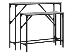 Mesas consola 2 pcs derivados de madeira cinzento sonoma PT950955