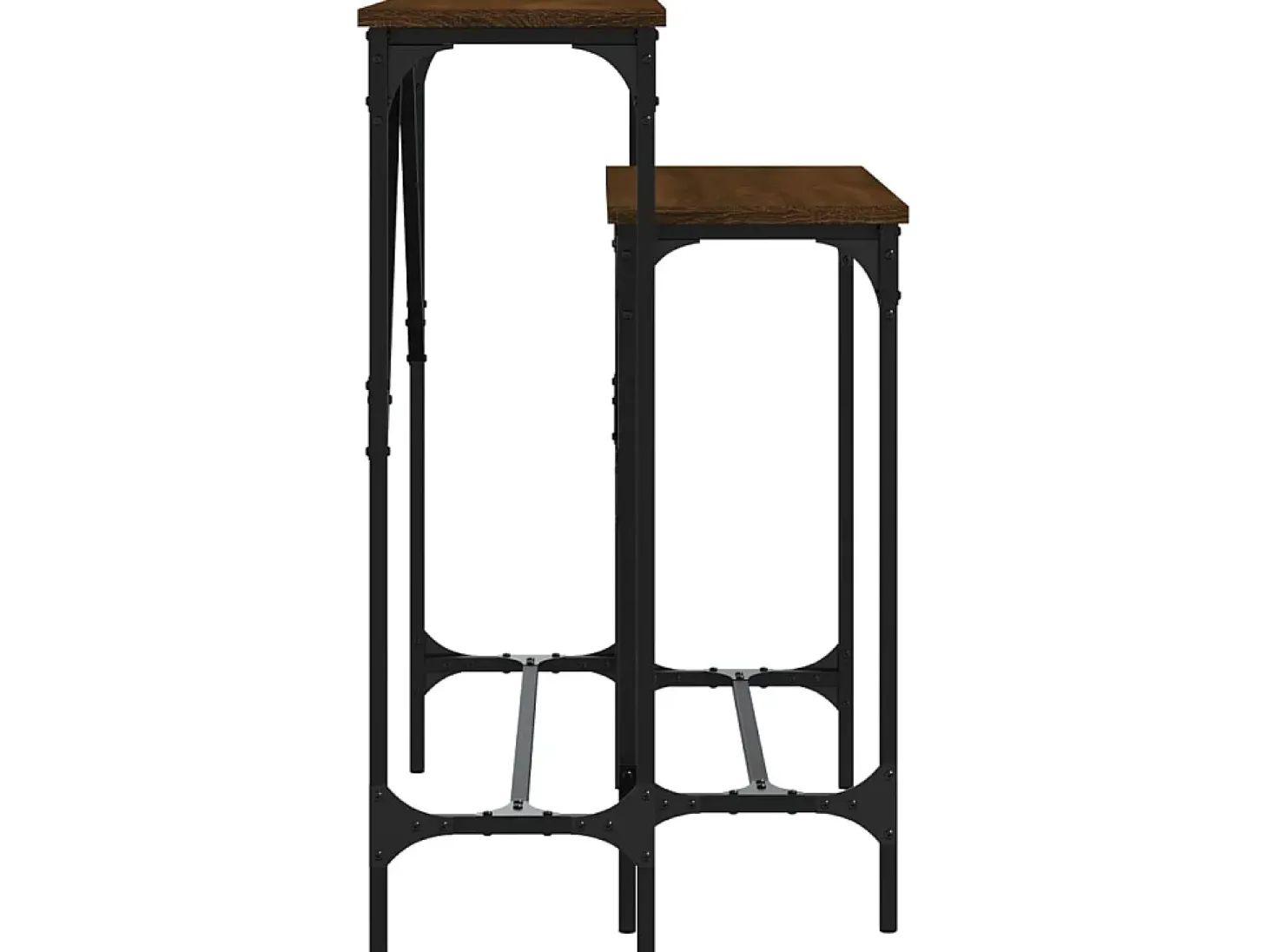 Mesas consola 2 pcs derivados de madeira carvalho castanho PT419123