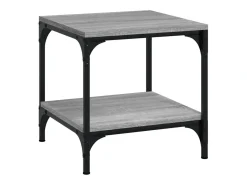 Mesas de apoio 2 pcs 40x40x40 cm derivados madeira cinza sonoma PT466146