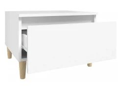 Mesas de apoio 2 pcs 50x46x35 cm derivados de madeira branco