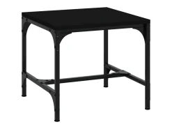 Mesas de apoio 2 pcs 40x40x35 cm derivados de madeira preto PT929848