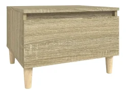 Mesas de apoio 2 pcs 50x46x35 cm deriv. madeira carvalho sonoma