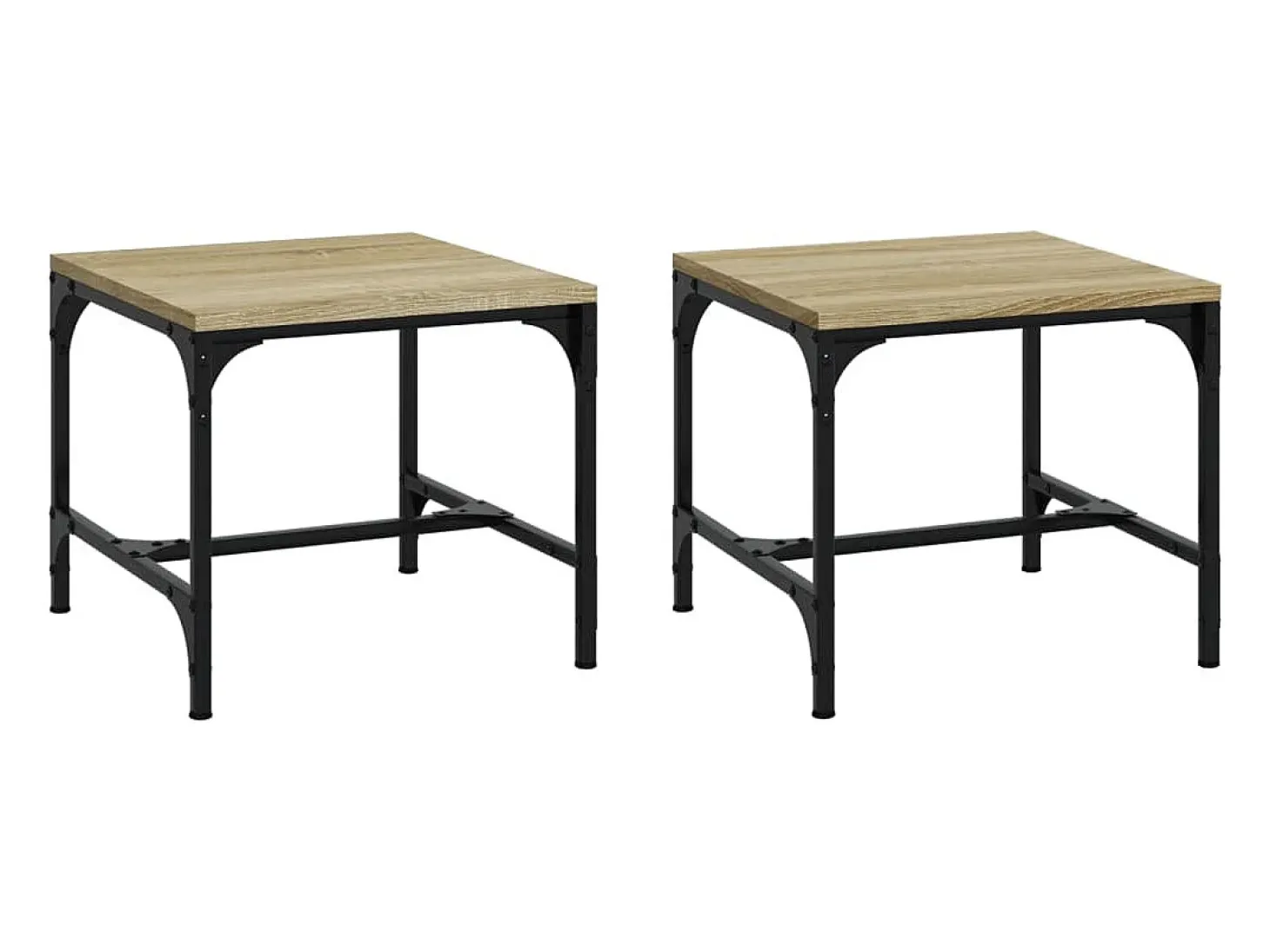 Mesas de apoio 2 pcs 40x40x35 cm deriv. madeira carvalho sonoma PT786086