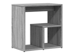 Mesas de apoio 2 pcs 50x30x50 cm derivados madeira cinza sonoma