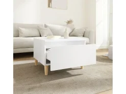 Mesas de apoio 2 pcs 50x46x35 cm derivados de madeira branco PT412407