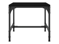Mesas de apoio 2 pcs 40x40x35 cm derivados de madeira preto
