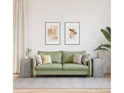 Mesas de apoio 2 pcs 50x30x50 cm derivados madeira cinza sonoma PT483845