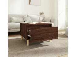 Mesas de apoio 2pcs 50x46x35cm deriv. madeira carvalho castanho PT294082