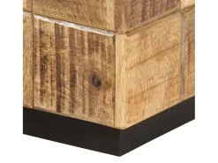 Mesas de centro 2 pcs c/ design blocos madeira mangueira áspera PT382806