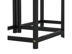 Mesas de centro 2 pcs MDF preto