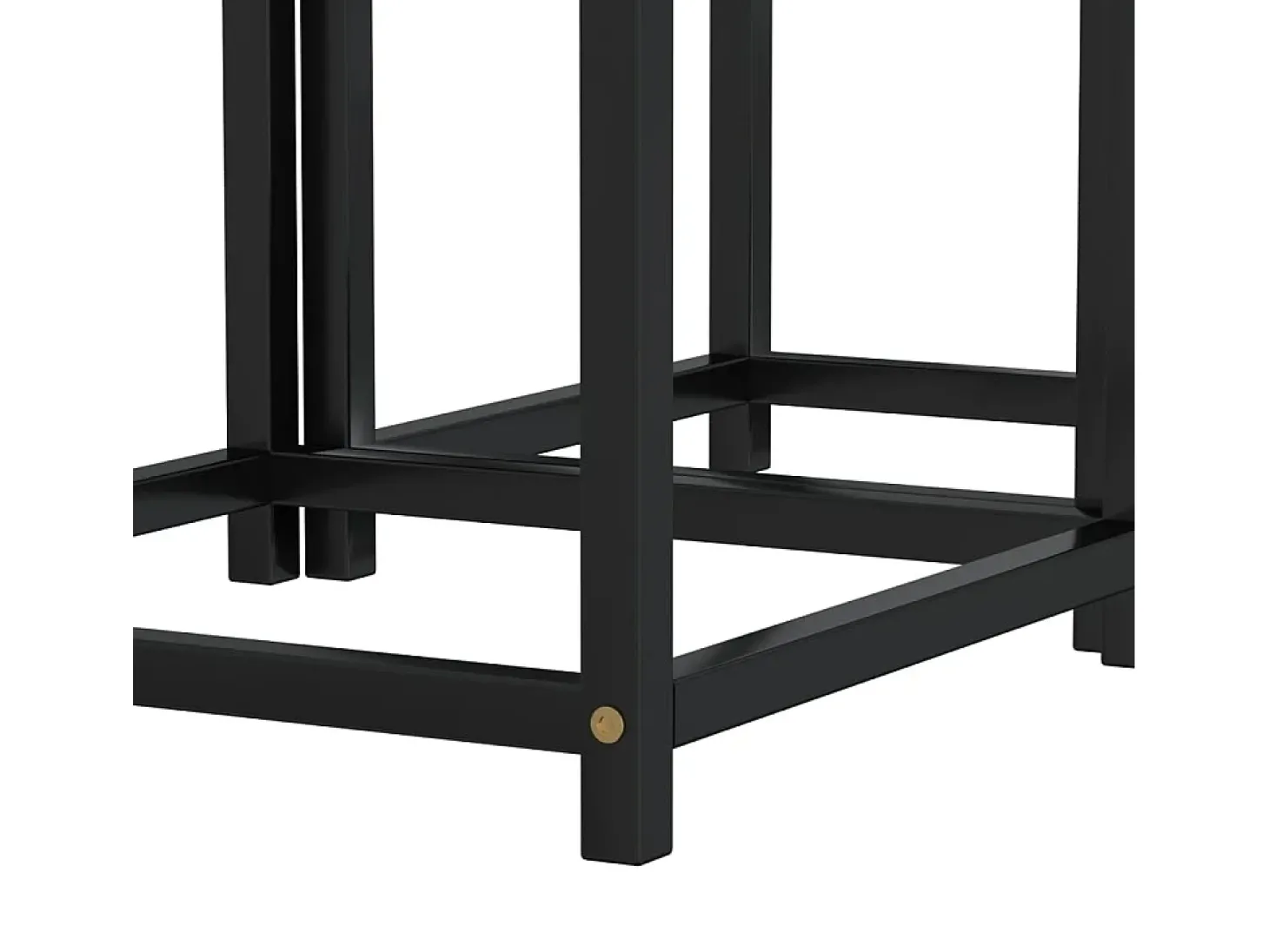 Mesas de centro 2 pcs MDF preto