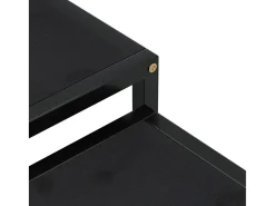 Mesas de centro 2 pcs MDF preto