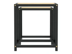Mesas de centro 2 pcs MDF cor carvalho sonoma PT757555