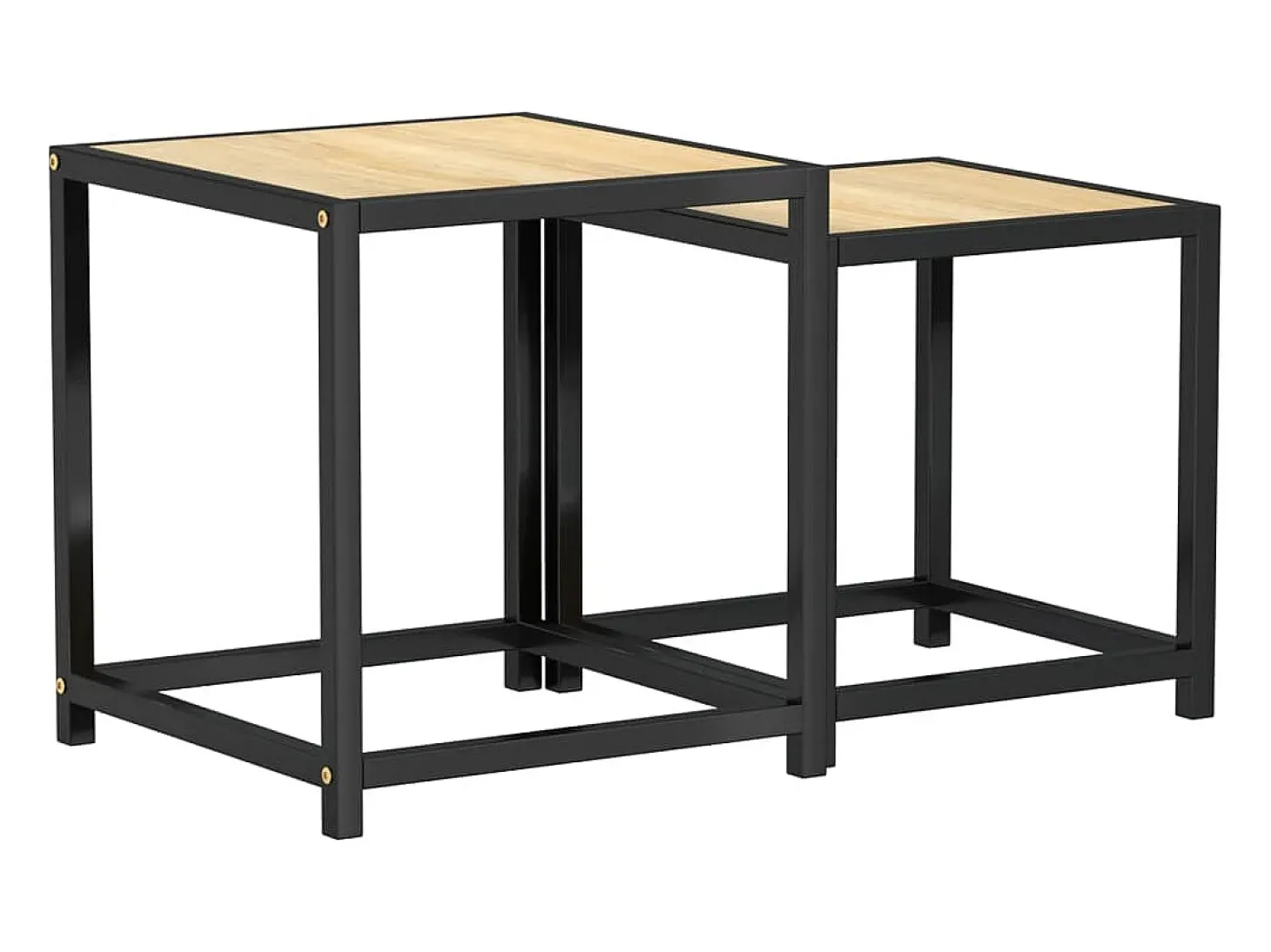Mesas de centro 2 pcs MDF cor carvalho sonoma PT757555