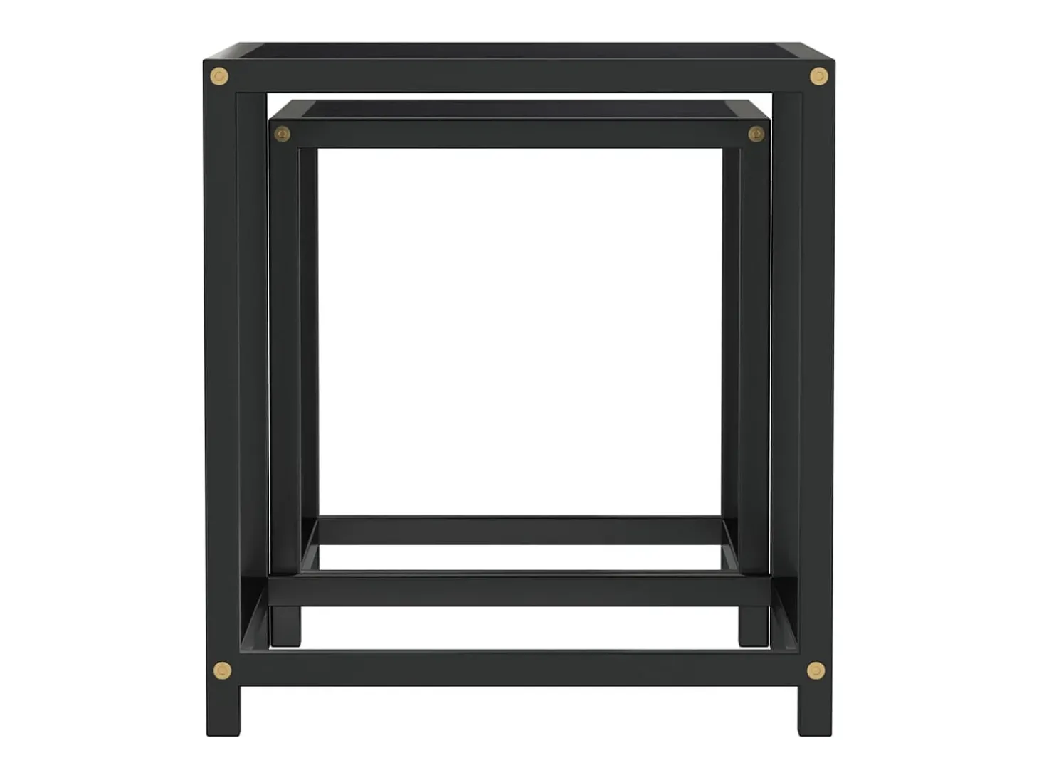 Mesas de centro 2 pcs MDF preto PT935331
