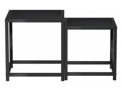 Mesas de centro 2 pcs MDF preto PT935331