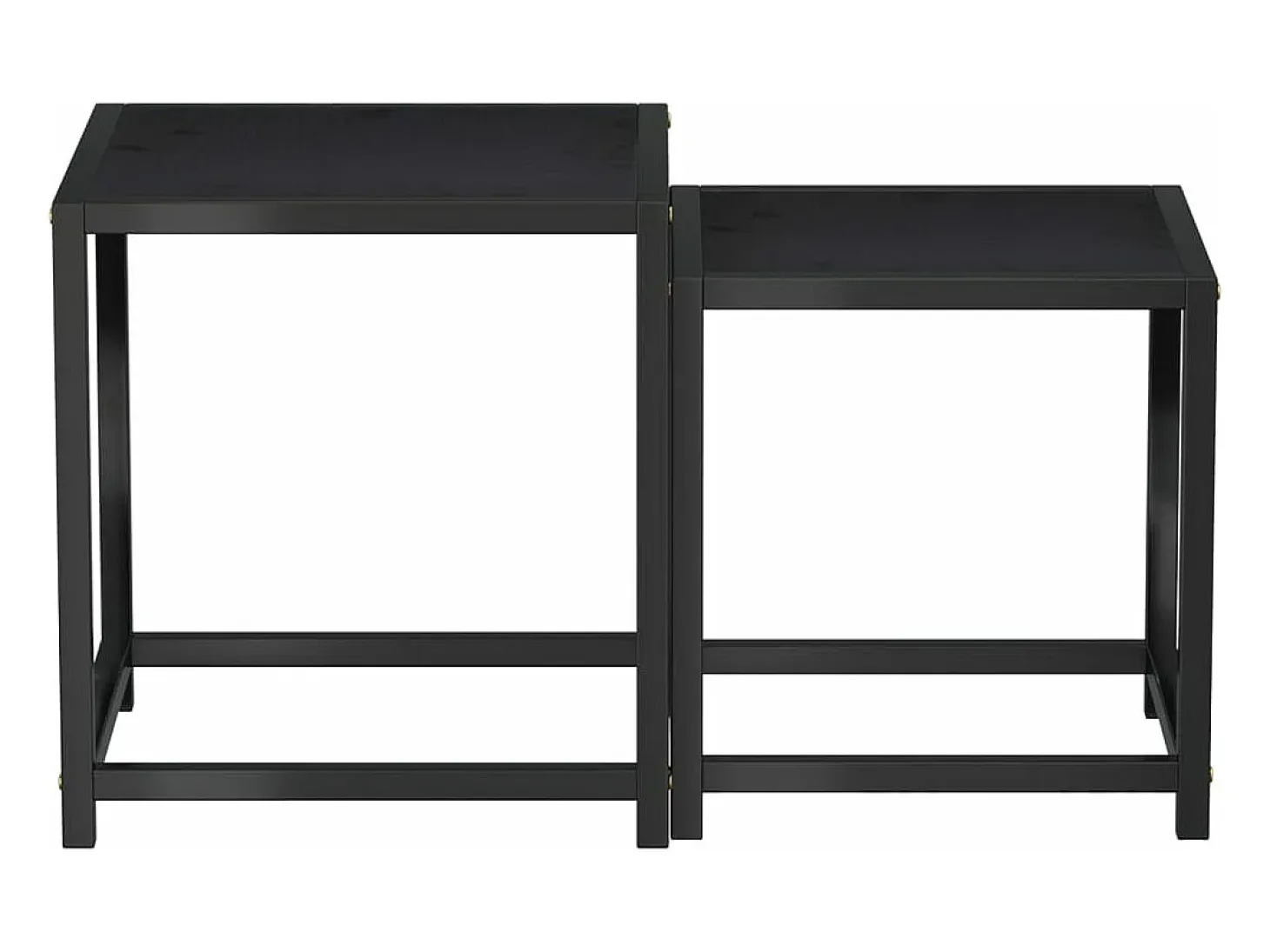 Mesas de centro 2 pcs MDF preto PT935331