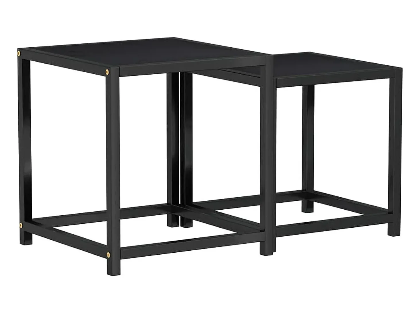 Mesas de centro 2 pcs MDF preto PT935331