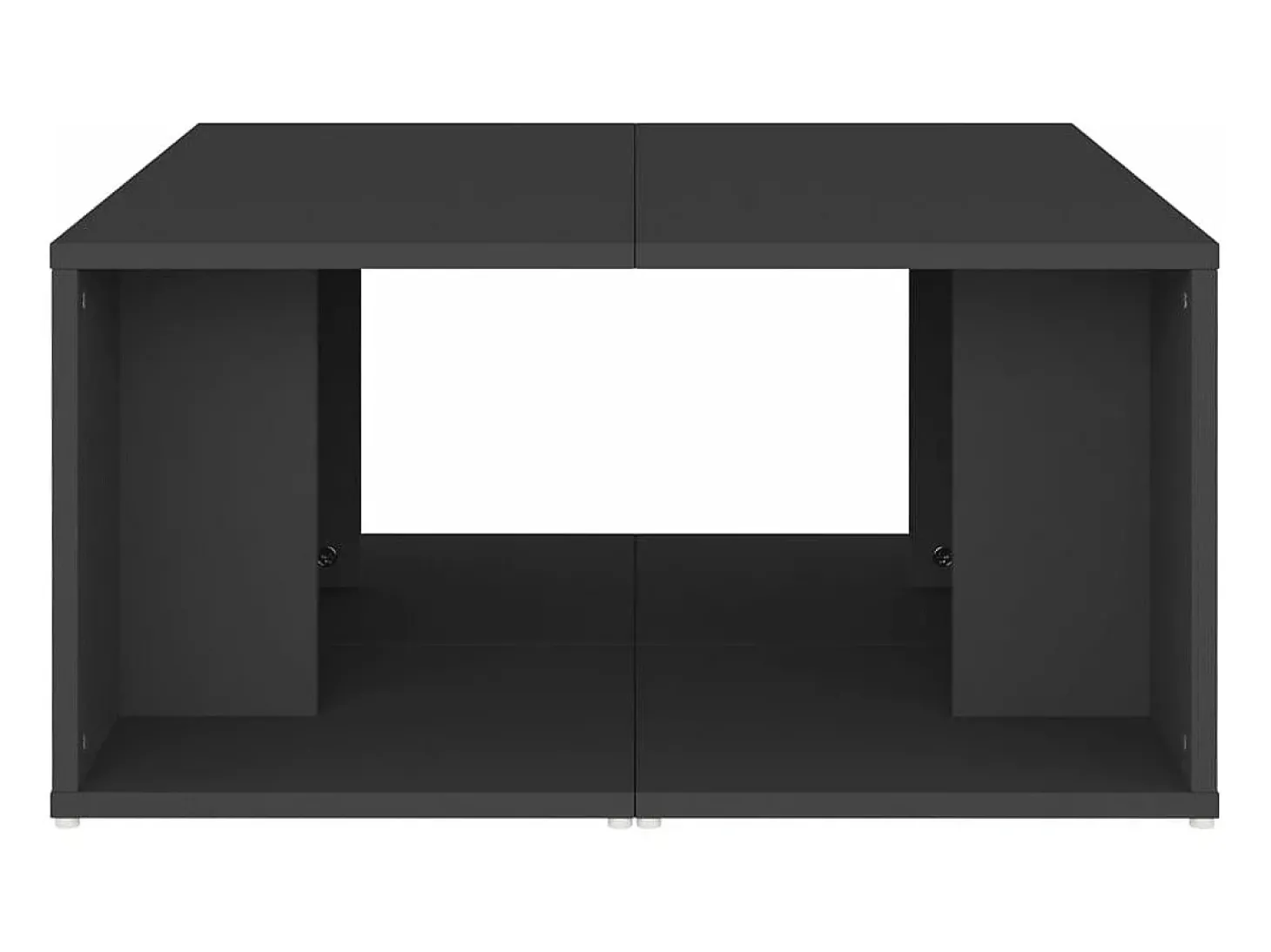 Mesas de centro 4 pcs 33x33x33 cm derivados de madeira cinza
