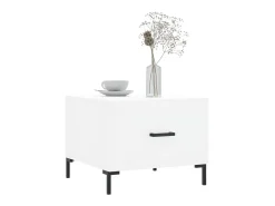 Mesas de centro 2 pcs 50x50x40 cm madeira processada branco PT590629