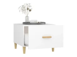 Mesas de centro 2 pcs 50x50x40 cm madeira processada branco PT597519