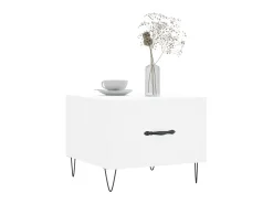 Mesas de centro 2 pcs 50x50x40 cm madeira processada branco PT432273